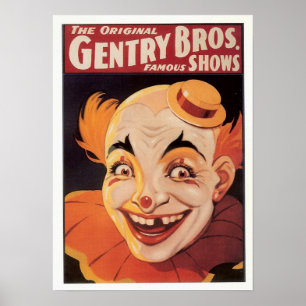  Circus Clown Poster