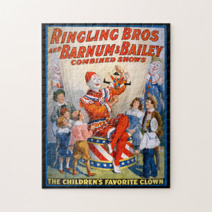  Circus Clown Show Legpuzzel