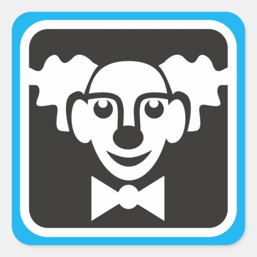 Circus Clown Symbool Stickers (Voorkant)