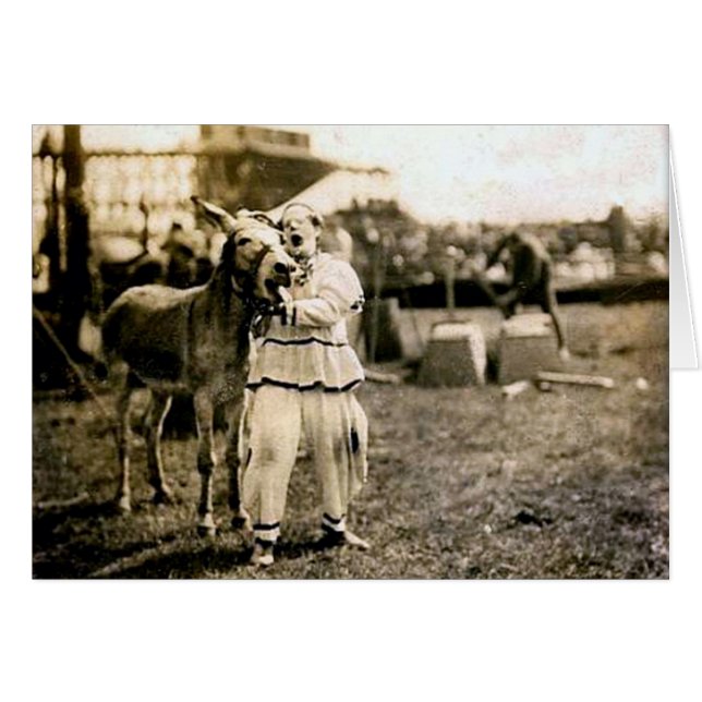 Circus Clown-with-Mule (Voorkant Horizontaal)