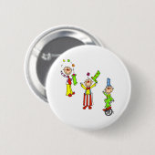 Circus Clowns Ronde Button 5,7 Cm (Voorkant /achterkant)