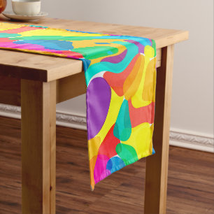 Circus Colors Chaos Abstract Kunstpatroon Lange Tafelloper