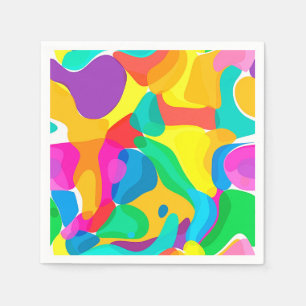Circus Colors Chaos Abstract Kunstpatroon Servetten