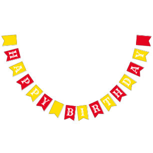 Circus Cute Colorful 1st Birthday Party Thema Vlaggetjes