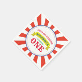 Circus Cute Kind Birthday Party Servet (Hoek)