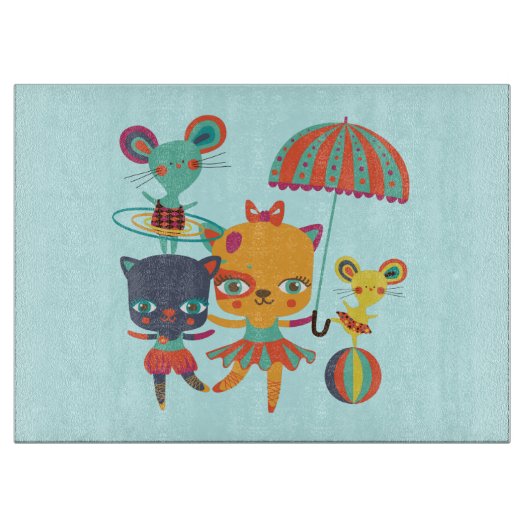 Circus Cuties Snijplank (Voorkant)