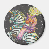 CIRCUS DE COUCHER, MAGNET UNICORN DE ZEBRA (Devant)