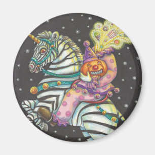 CIRCUS DE COUCHER, MAGNET UNICORN DE ZEBRA