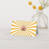 Circus dieren Carnaval plaats kaarten voor buffet (Achterkant)