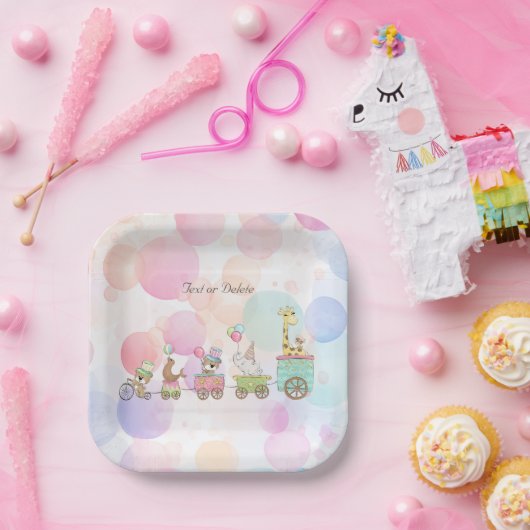 Circus Dieren Papier Bord (Feest)