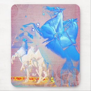 Circus Digital Art Horses Muismat