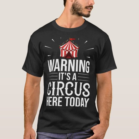 Circus Director Tent Animals Clown T-shirt (Voorkant)