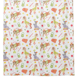 Circus Douchegordijn