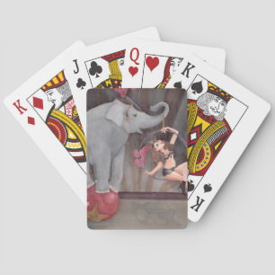 Circus Elephant Acrobat-spelkaart Pokerkaarten