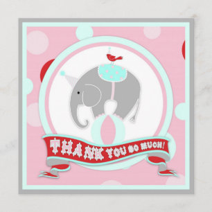 Circus Elephant Bedankt Roze