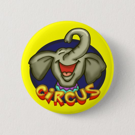 Circus Elephant Buttonnen Ronde Button 5,7 Cm (Voorkant)