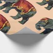 Circus Elephant Cadeaupapier (Hoek)