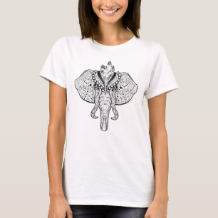 Circus Elephant Doodle T-shirt