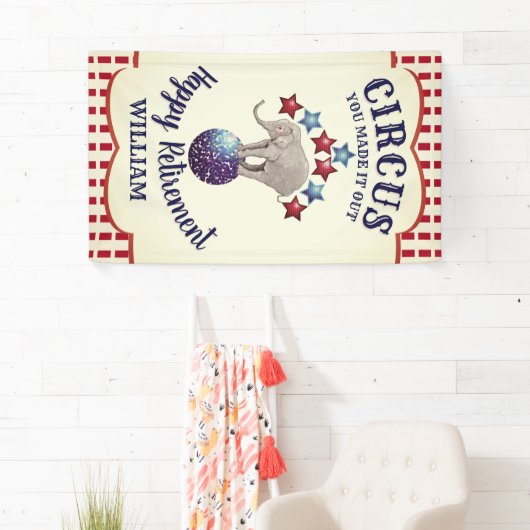  Circus Elephant Funny Retirement Spandoek (Insitu)
