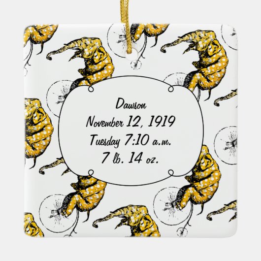 Circus Elephant Gifts Keramisch Ornament (Voorkant)