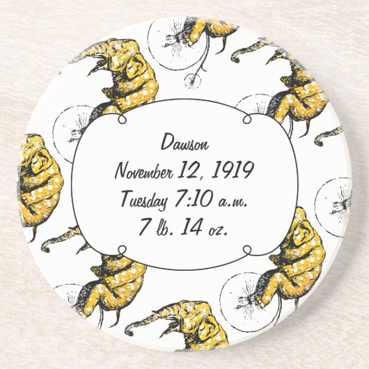 Circus Elephant Gifts Zandsteen Onderzetter (Voorkant)