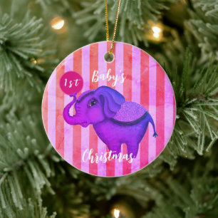 Circus Elephant Keramisch Ornament