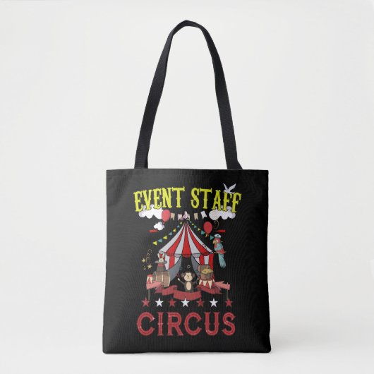 Circus Event Staff Funny Party Carnival Creval Draagtas (Voorkant)