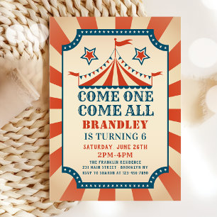  Circus Feest Carnaval Party Verjaardag Kaart