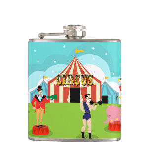  Circus Flask Heupfles