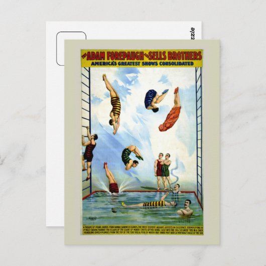 Circus Forepaugh en verkoopt duikers Briefkaart (Voorkant / Achterkant)