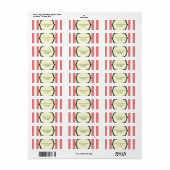  Circus geïnspireerd adreslabel Etiket (Full Sheet)