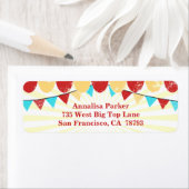  Circus gepersonaliseerd adreslabel Etiket (Insitu)