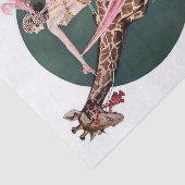 “Circus Giraffe Ruiter” door FX Leyendecker Tissuepapier (Detail)