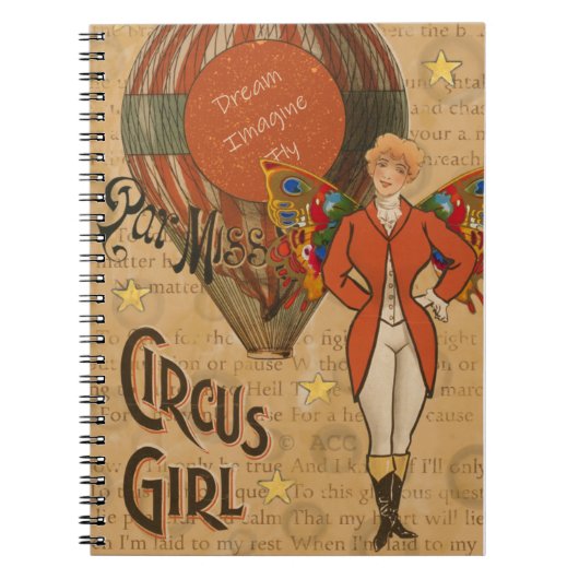 Circus Girl Notitieboek (Voorkant)