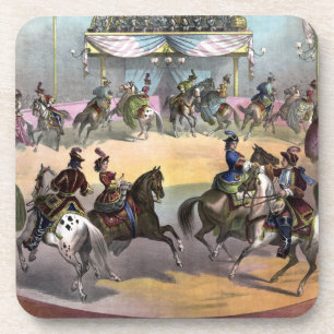 Circus Grand Finale, circa 1872. Bier Onderzetter