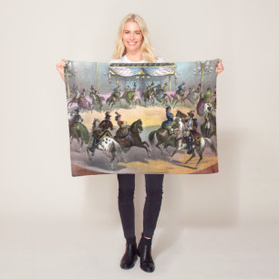 Circus Grand Finale, circa 1872. Fleece Deken