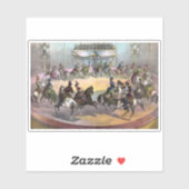 Circus Grand Finale, circa 1872. Sticker (Vel)