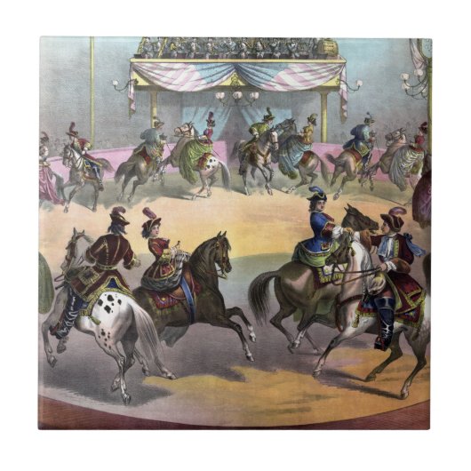 Circus Grand Finale, circa 1872. Tegeltje (Voorkant)