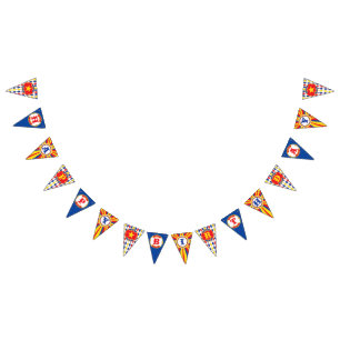  Circus Happy Birthday banner, carnaval Vlaggetjes