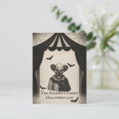  circus | Haunted Carnival Theme Halloween Briefkaart (Staand voorkant)