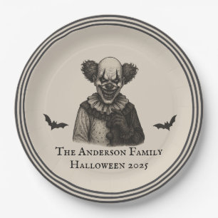 circus Haunted Carnival Theme Halloween Papieren Bordje