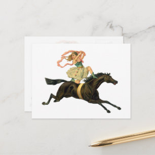 Circus Horse and Dancer Briefkaart