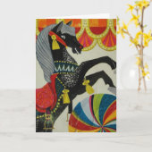 Circus Horse Kaart (Gele Bloem)