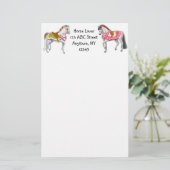  Circus Horses Stationery Briefpapier (Staand voorkant)