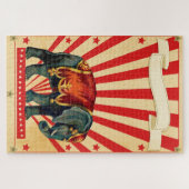  Circus Illustratie Kunst Oud Antiek Legpuzzel (Horizontaal)