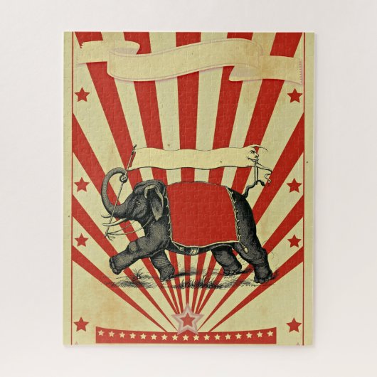  Circus Illustratie Kunst Oud Antiek Legpuzzel (Verticaal)