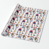 Circus Inpakpapier, Carnaval Geschenkpapier Cadeaupapier (Uitgerold)