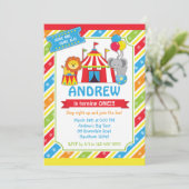 Circus Invitation / Carnival Invitation Kaart (Staand voorkant)
