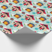 Circus jongen en vrienden inpakpapier (Hoek)