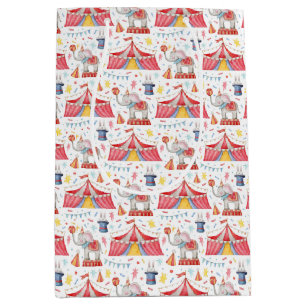 Circus Kermis Big Top Inpakpapier Medium Cadeauzakje